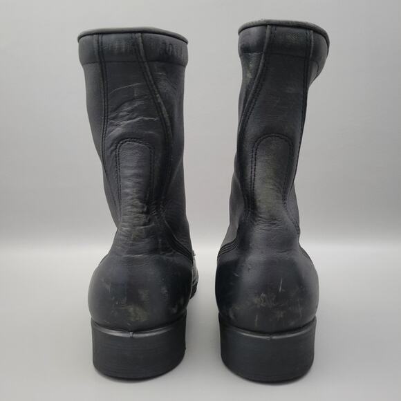 VTG Ro Search Boots Black Leather Combat Military Lace Up Men’s Sz 10 R main image 8